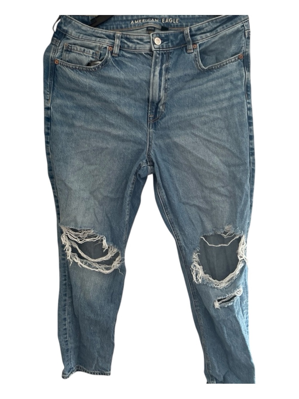American Eagle Outfitters Light Blue Boyfriend Ripped Jeans